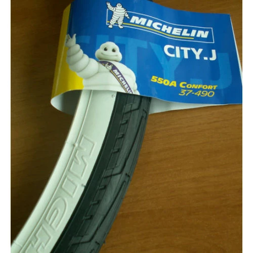 Pneumatiques Pour Cycles 550x35A Michelin City J Noir à Flanc Blanc - Confort - ETRTO 37-490