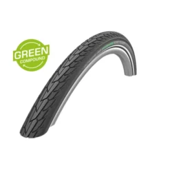 Pneumatiques Pour Cycles 28x1.75 Pneumatique Schwalbe ROAD CRUISER HS484 - Reflex - Green Compound - Tringle Rigide - ETRTO 47-622
